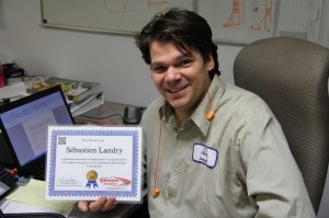 Sébastien Landry, superviseur de maintenance chez Allan Candy à Granby, 2012